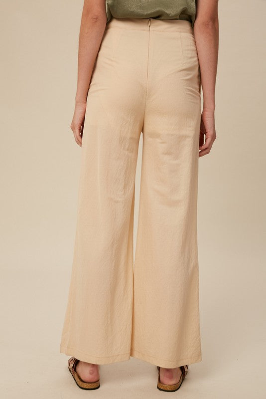 High Waist Soft Touch Wide Leg Trousers