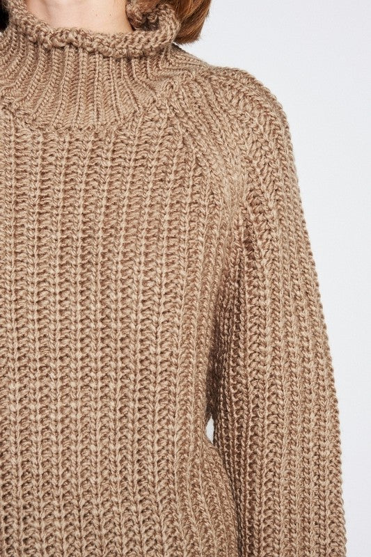 Knitted Turtle Neck Sweater