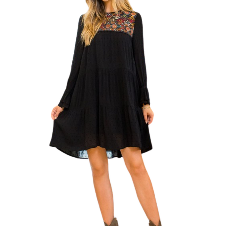 Swiss Dot Embroidered Dress