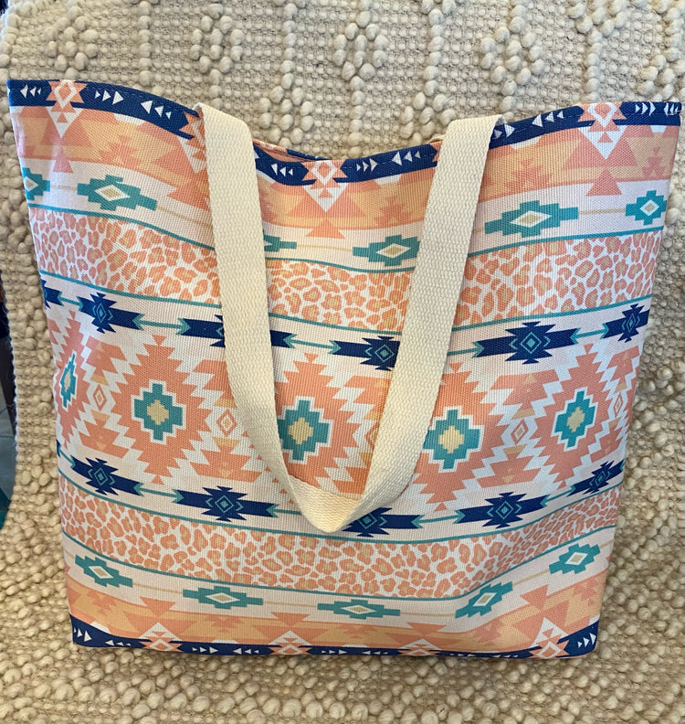 Pink Aztec Tote