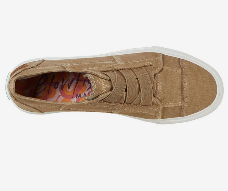 Blowfish Marley Cream Coffee Washed Canvas Slide-on Sneaker