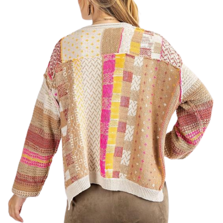 Multi Color Block Sweater