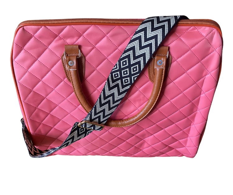 Quilted Carry-On Weekender Bag with Guitar Strap