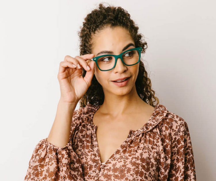 Peepers Readers Glasses Poppy Teal (Blue Light)