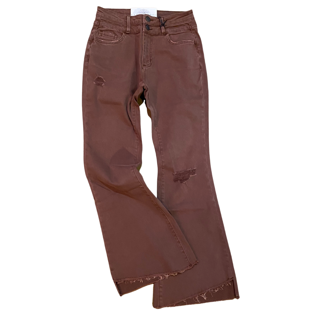 Banded Waist Bottom - Mocha main image 1
