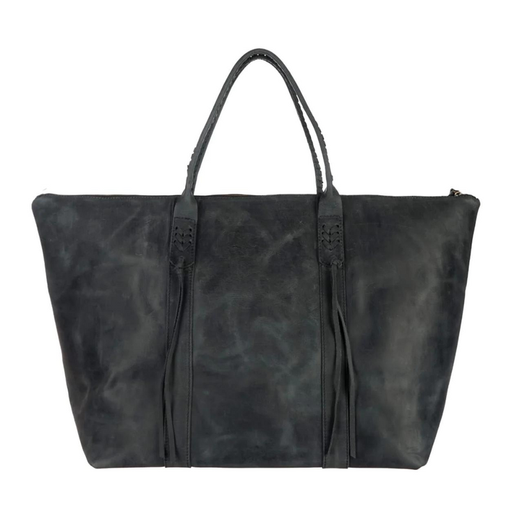 Pata High Quality Argentine Leather Weekender Bag Black