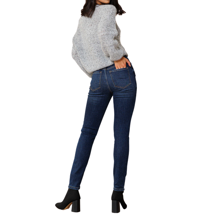 Medium Dark High Rise Classic Skinny Jean