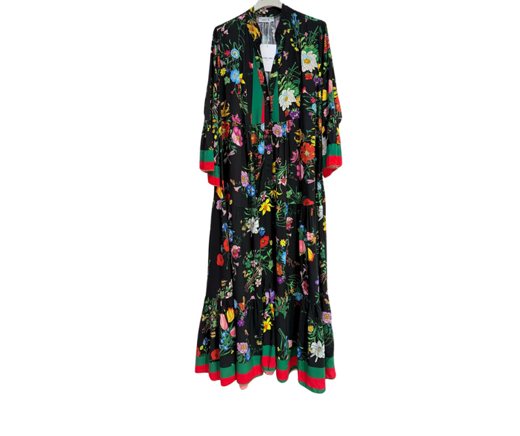Italian Viscose Floral Maxi Dress