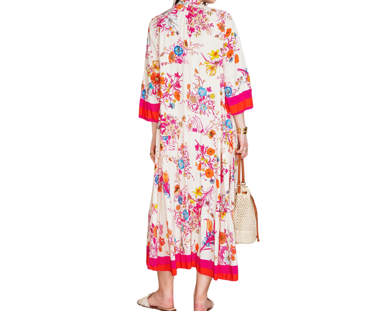 Italian Viscose Floral Maxi Dress