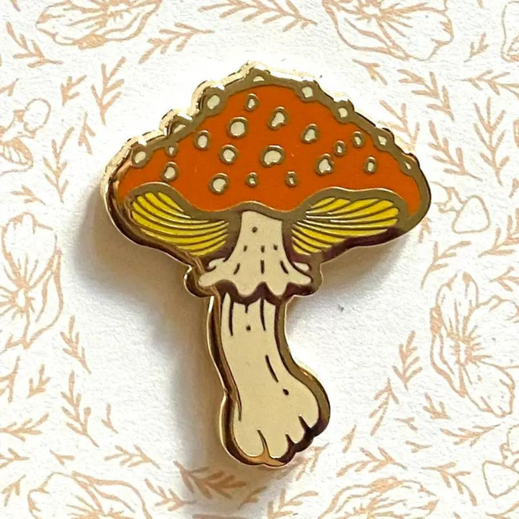 Mushroom Enamel Pin