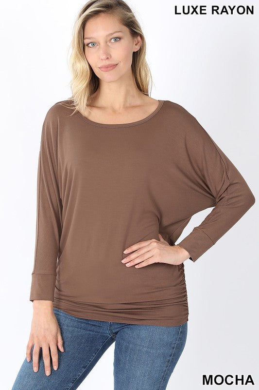 Luxe Rayon Dolman Sleeve Top