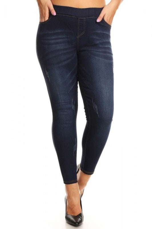 Plus Size High Waisted Jeggings