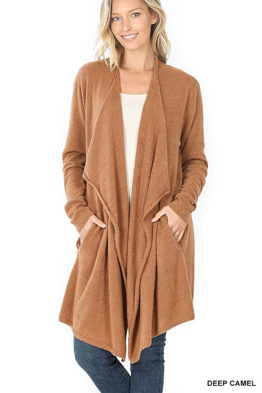 Draped Cardigan Sweater