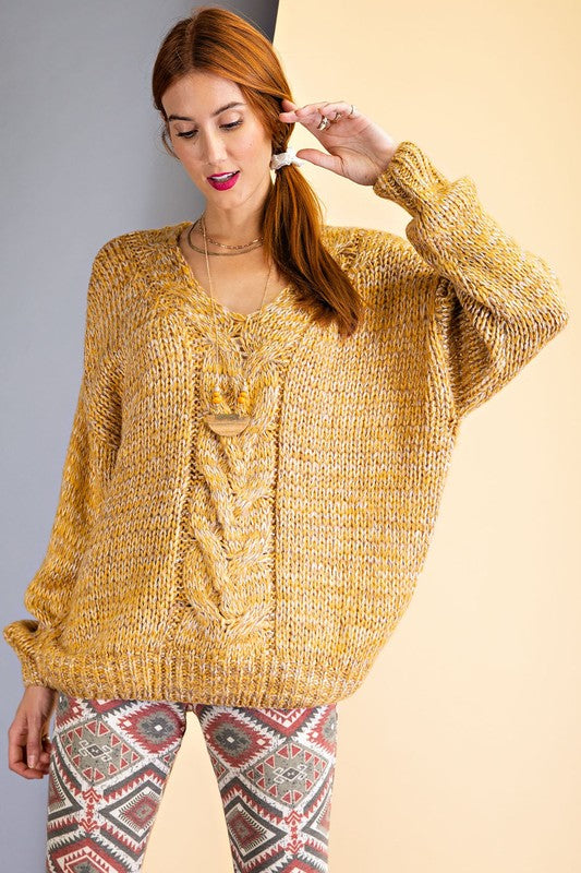 Recluse Multi Colored Knit Sweater