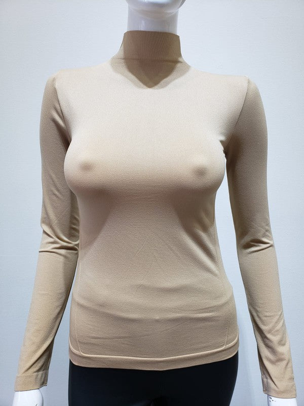 Long Sleeve Mock Neck