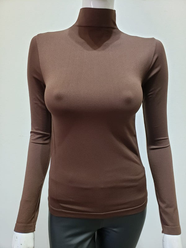 Long Sleeve Mock Neck