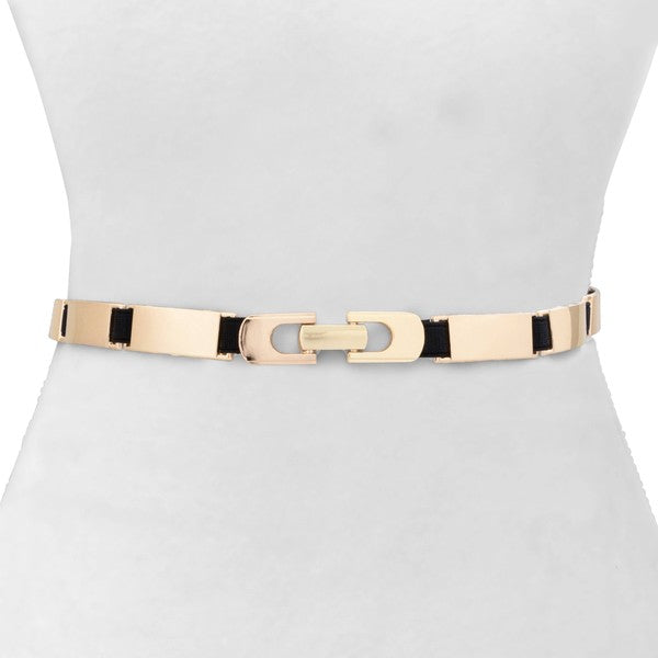 Thin Gold Elastic Belt