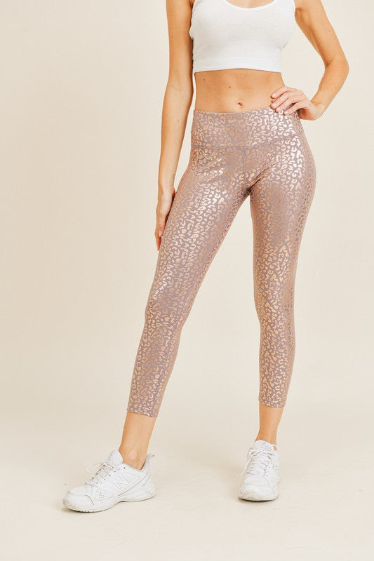 Glossy Leopard Legging