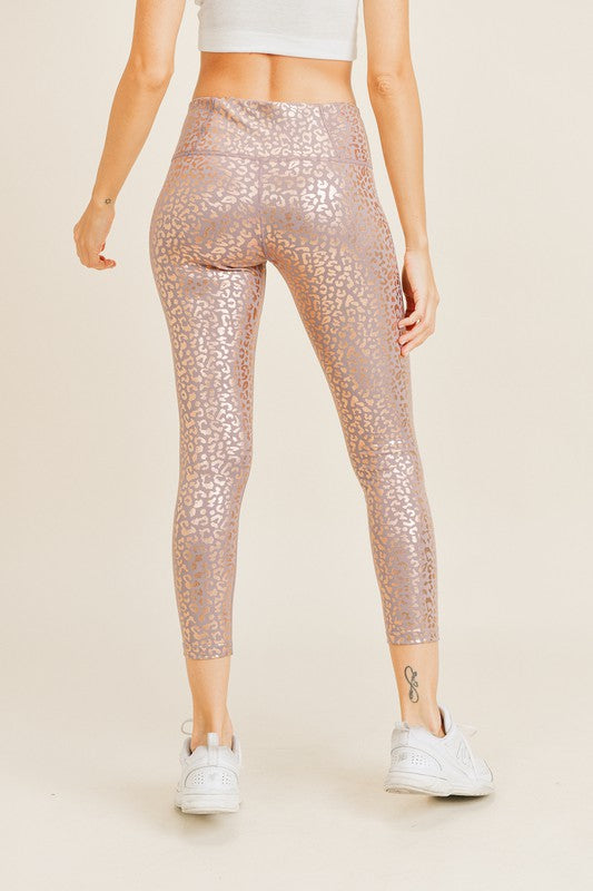 Glossy Leopard Legging