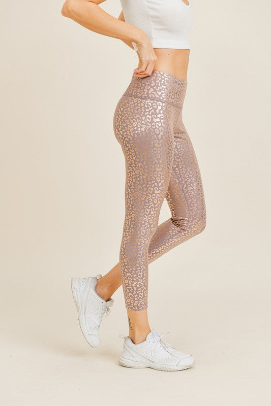 Glossy Leopard Legging