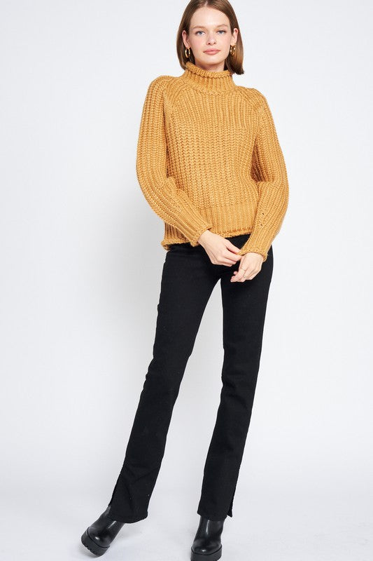 Knitted Turtle Neck Sweater