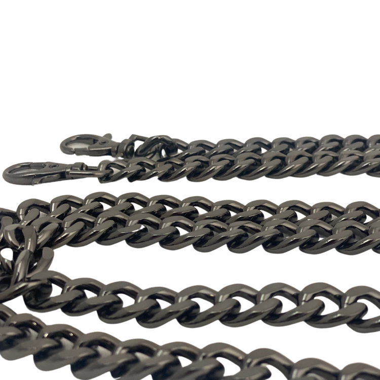 Italian Leather Chain Clutch