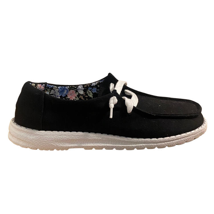 Canvas Slip On Boat Shoe