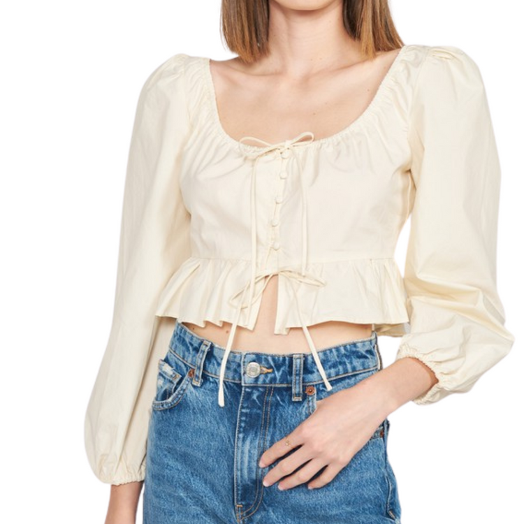 Long Sleeve Poplin Blouse