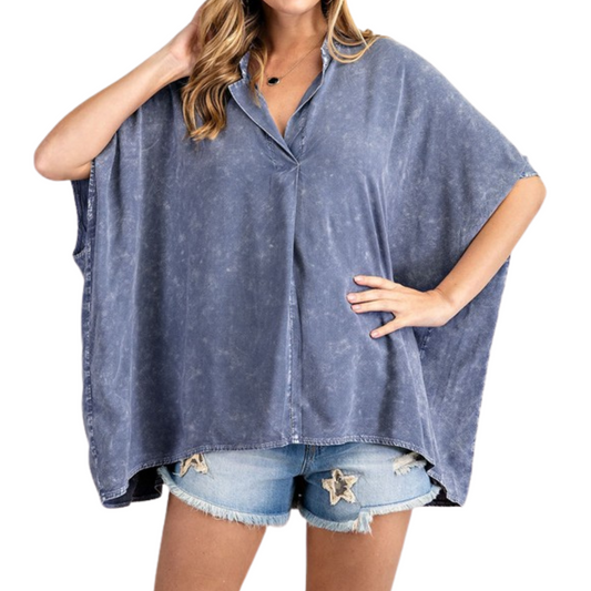 Oversized Minerals Washed Loose Top