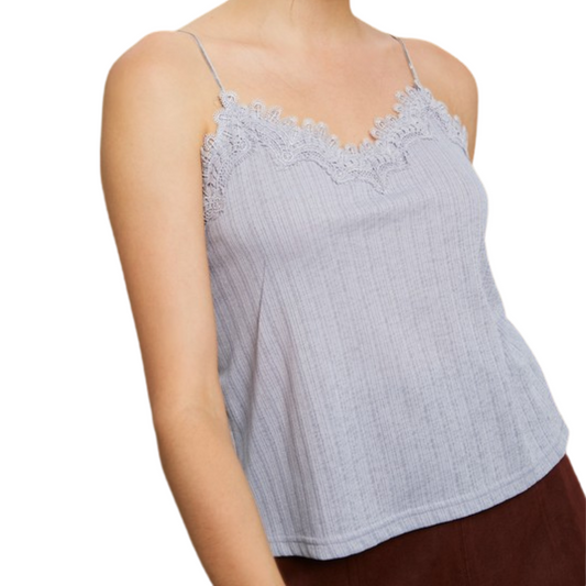 Textured Crochet Lace Camisole