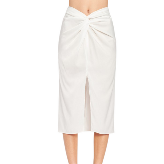 Front Tie Midi Skirt