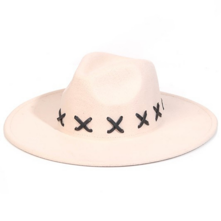 X Weave Pattern Fedora