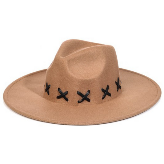 X Weave Pattern Fedora