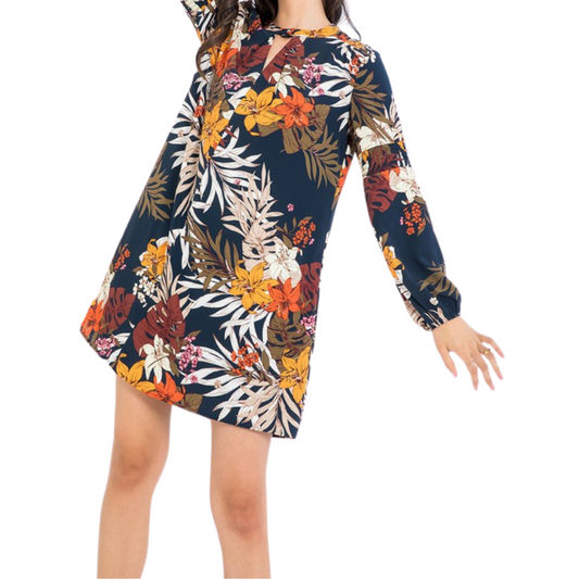 Floral Long Sleeve Dress