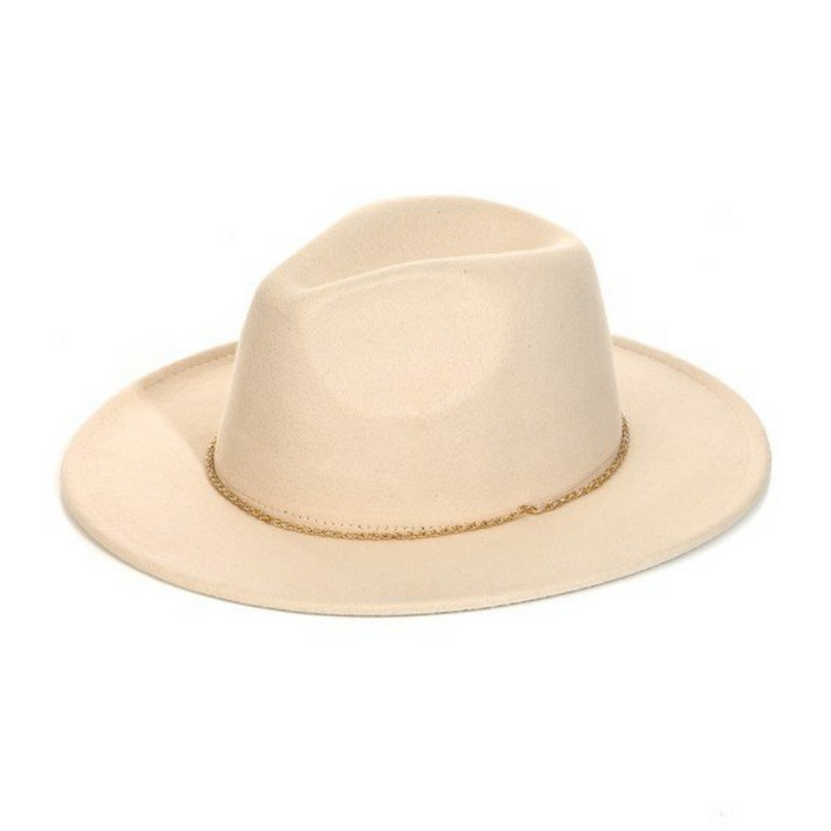 Rope Chain Strap Fedora