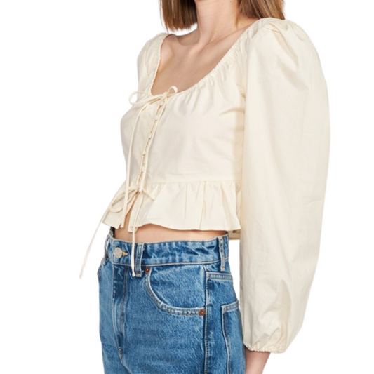 Long Sleeve Poplin Blouse