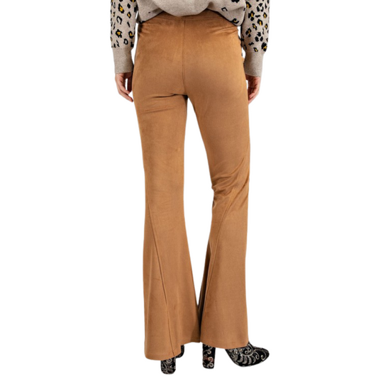 Soft Suede Flared Bell Bottoms