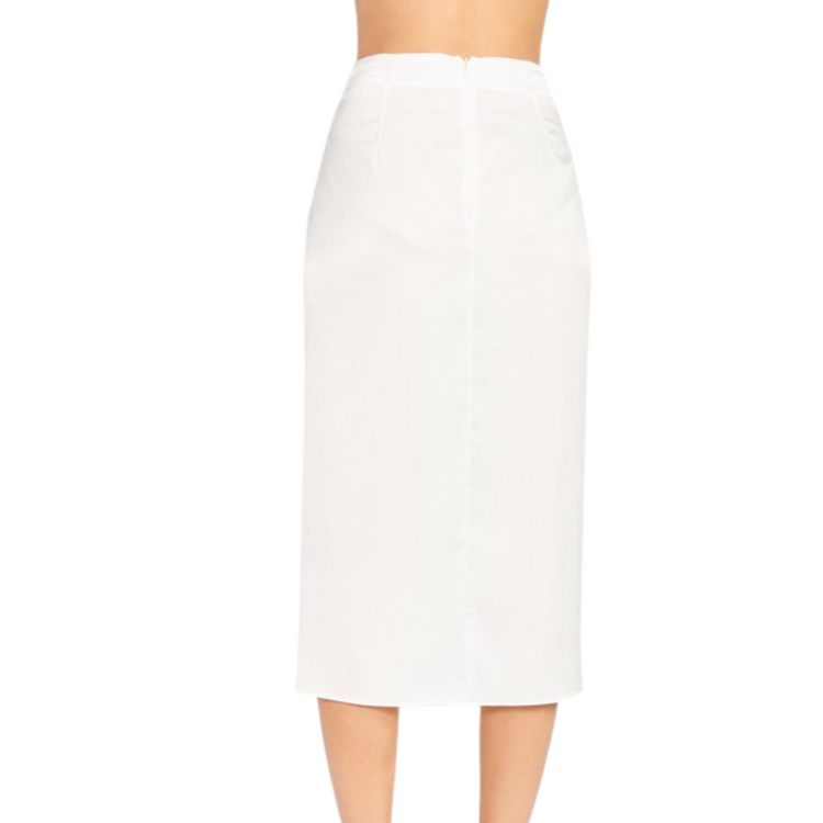 Front Tie Midi Skirt