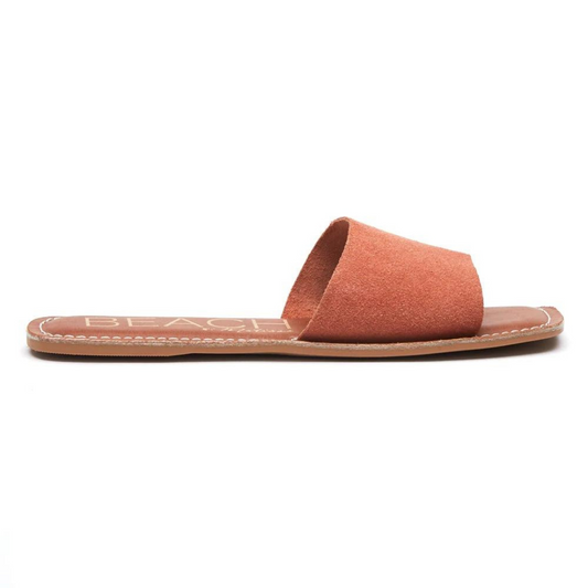 Classic One-Band Squared Toe Clay Slide Sandal