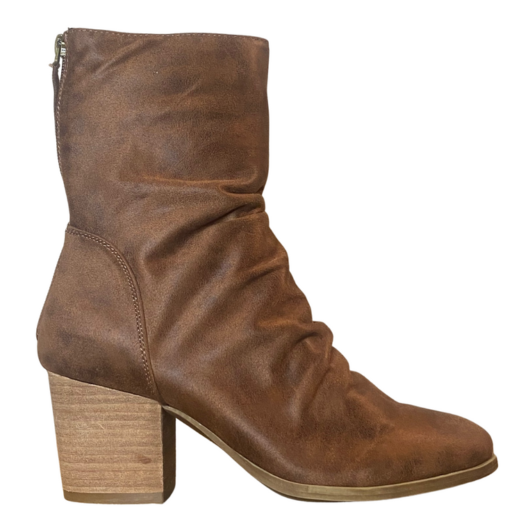 Preston Slouchy Vegan Leather Bootie Boot