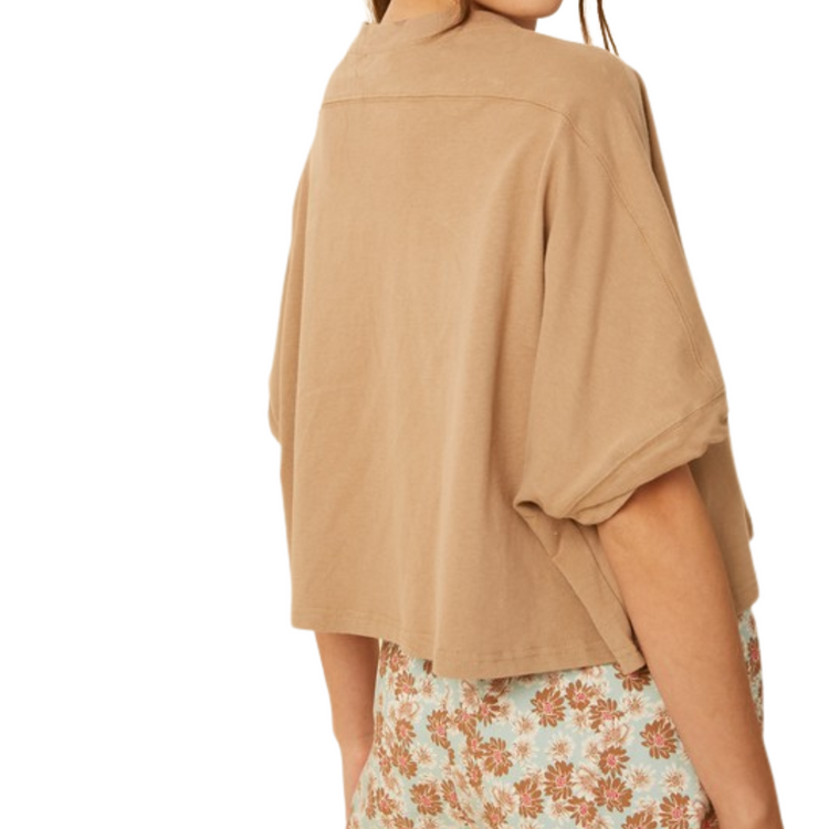 Loose Half Sleeve Crop T Shirt