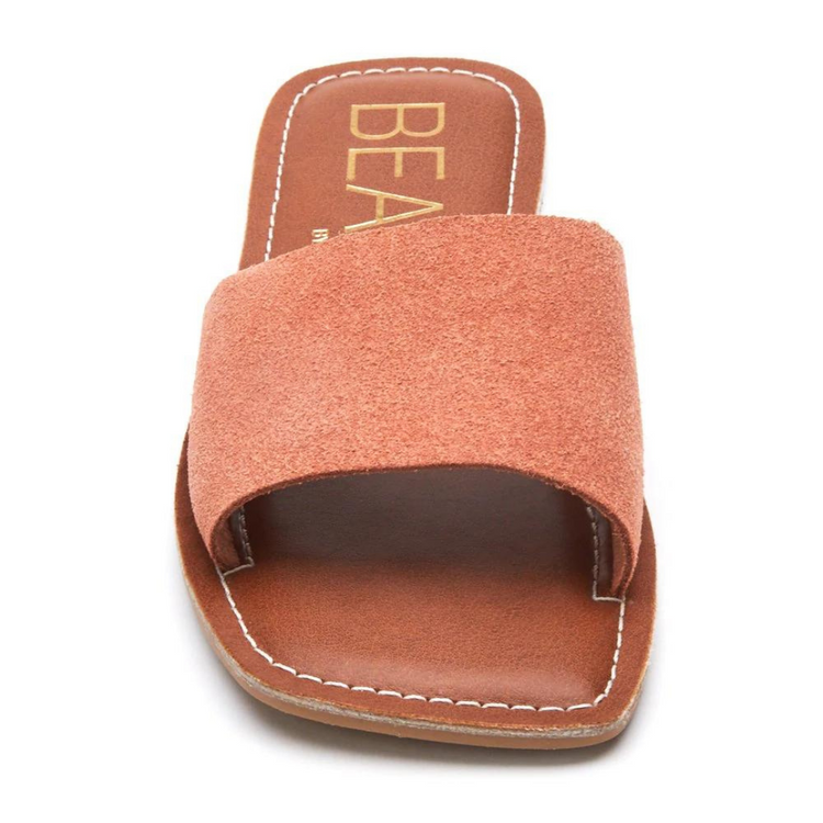 Classic One-Band Squared Toe Clay Slide Sandal