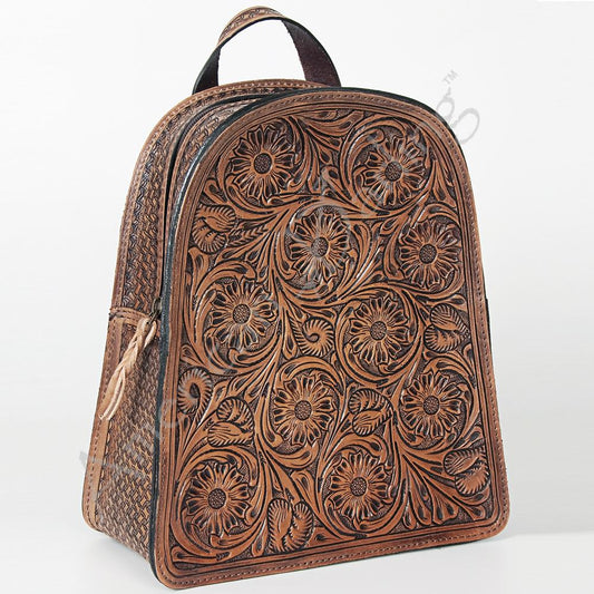 Hand Tooled Leather Backpack