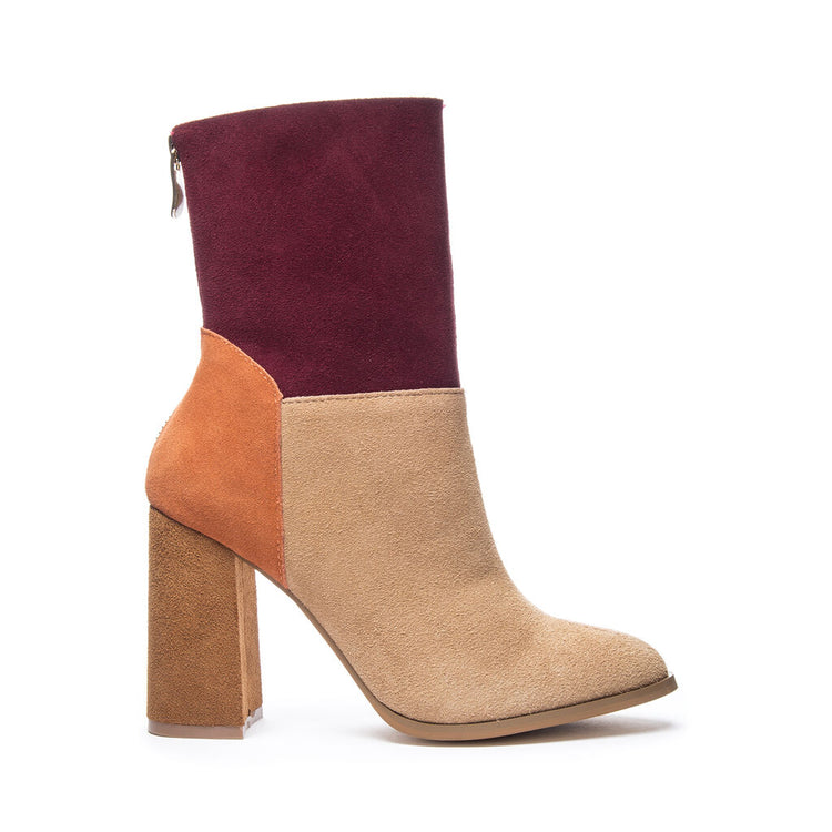 Classic Heeled Patch Work Bootie