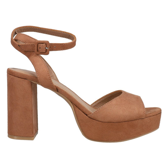 Chinese Laundry Theresa Fine Suede Tan Platform Dress Sandal