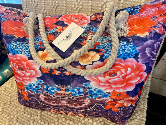 Meditate Floral Tote