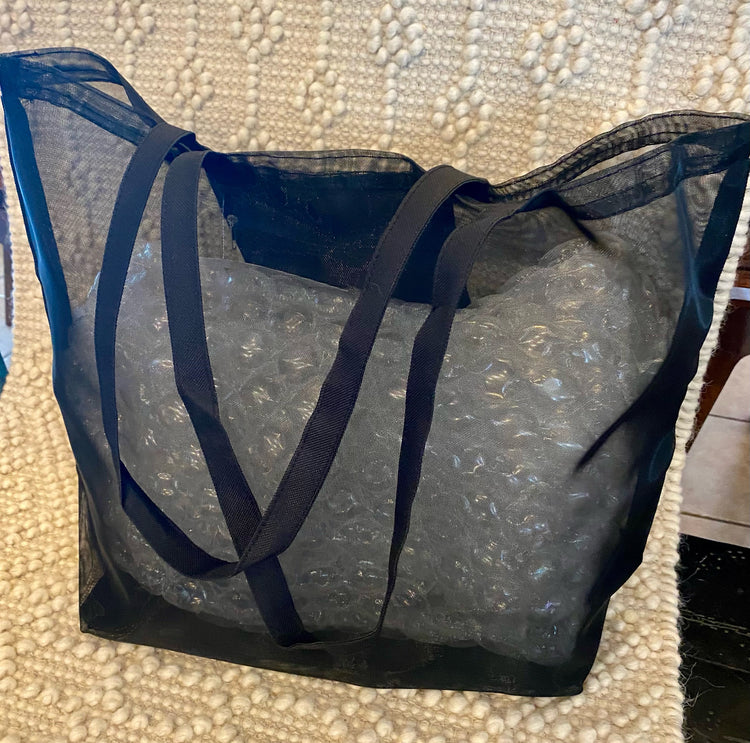 Black Mesh Tote