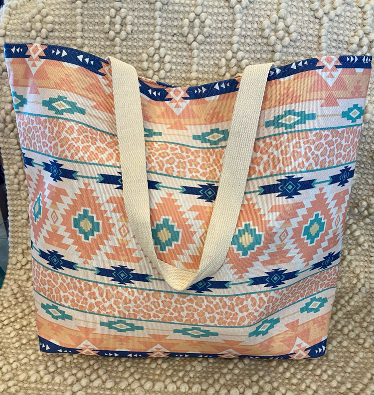 Pink Aztec Tote