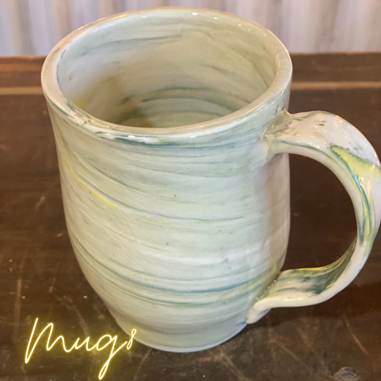 Pottery Mugs by cat