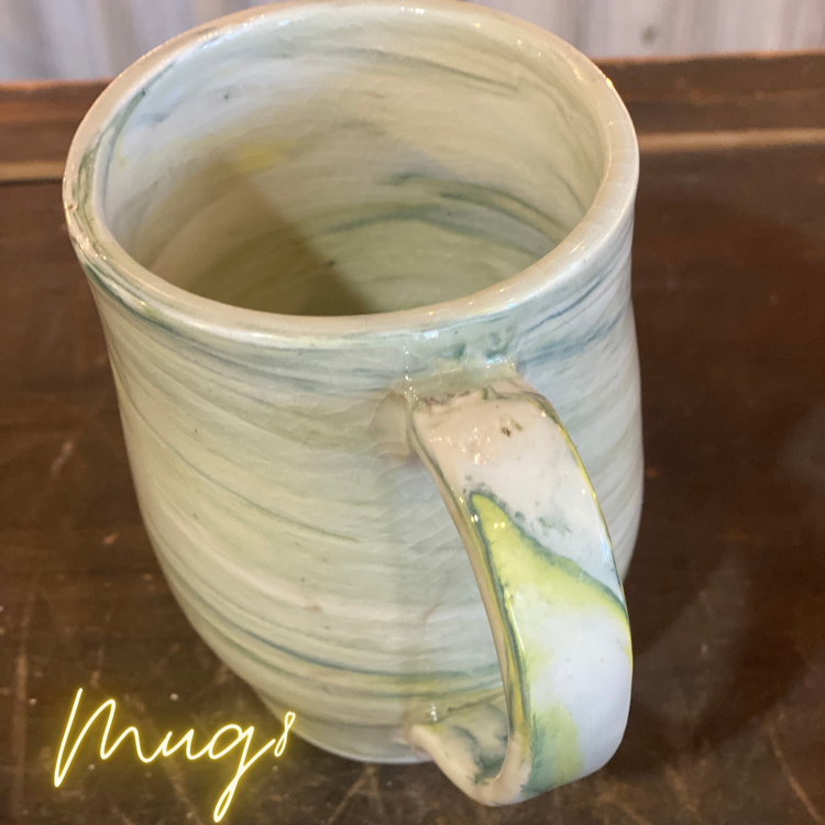 Pottery Mugs by cat